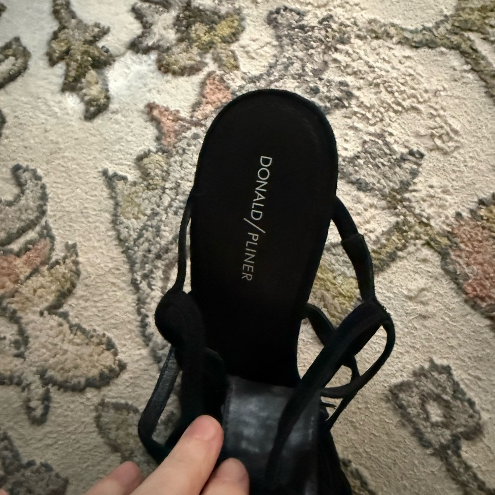 Donald J. Pliner Black Strappy Heels - Picture 9 of 13